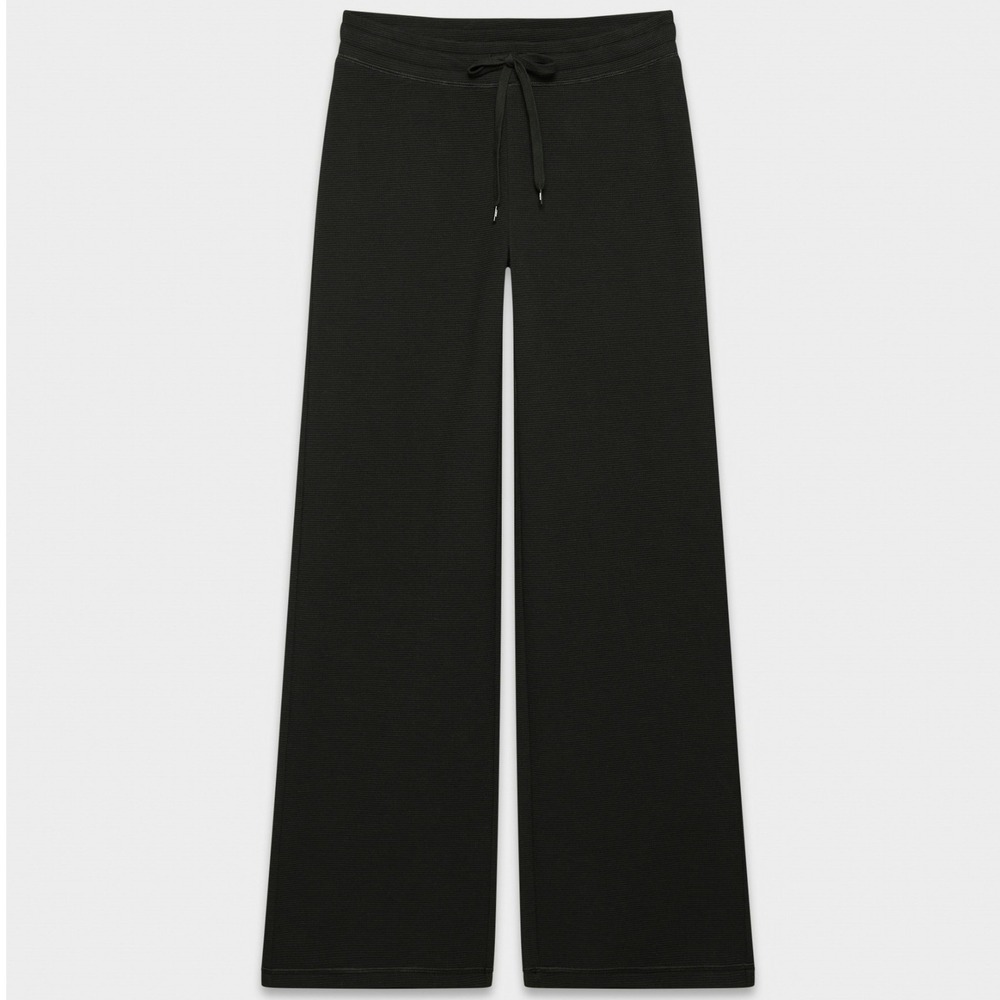 TNA Women's Waffle Knit Pants Black XXS